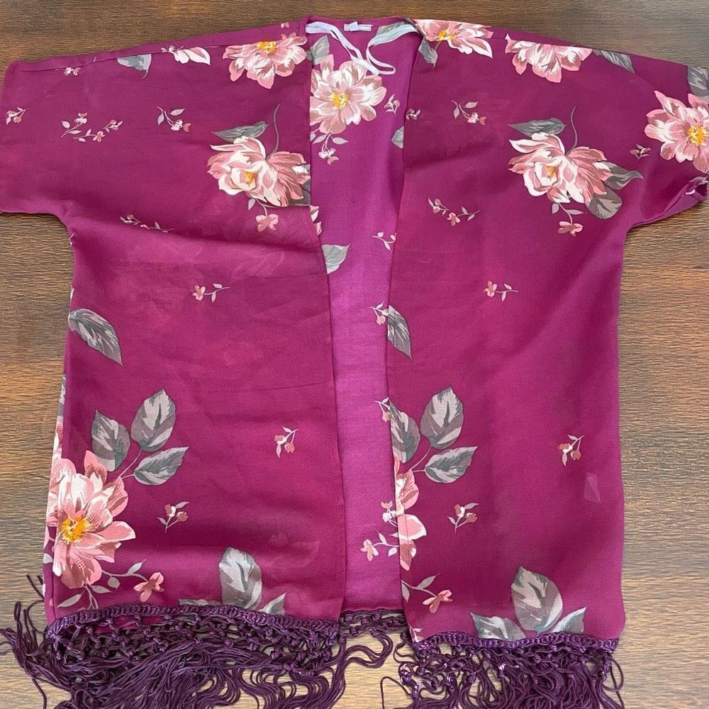 Kimono Cardigan Fringe Women’s M